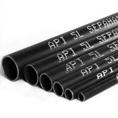 لوله درز مستقیم 3/6 " 1/4 1 اینچ اصفهان تست گاز API کارخانه 6 متری